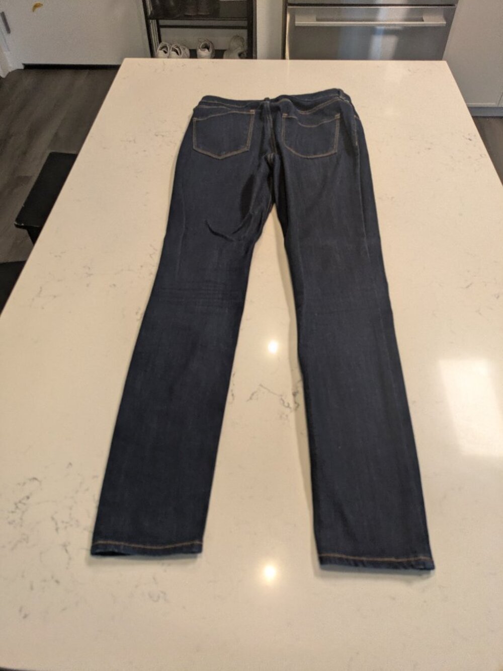 Lot of 2 Old Navy High Rise Super Skinny Jeans White & Dark Wash Denim Size 6T